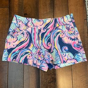 Lilly‎ Pulitzer flamingo knit shorts, size 6